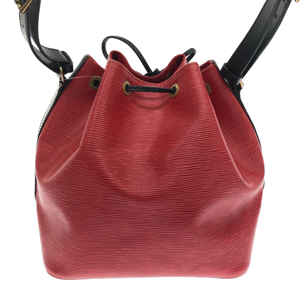 LOUIS VUITTON(ルイヴィトン) プチ・ノエ レザー(LVロゴの刻印入り) ショルダーバッグ バイカラー(カスティリアンレッド×ノワール) バッグ | freireoliveira.com.br