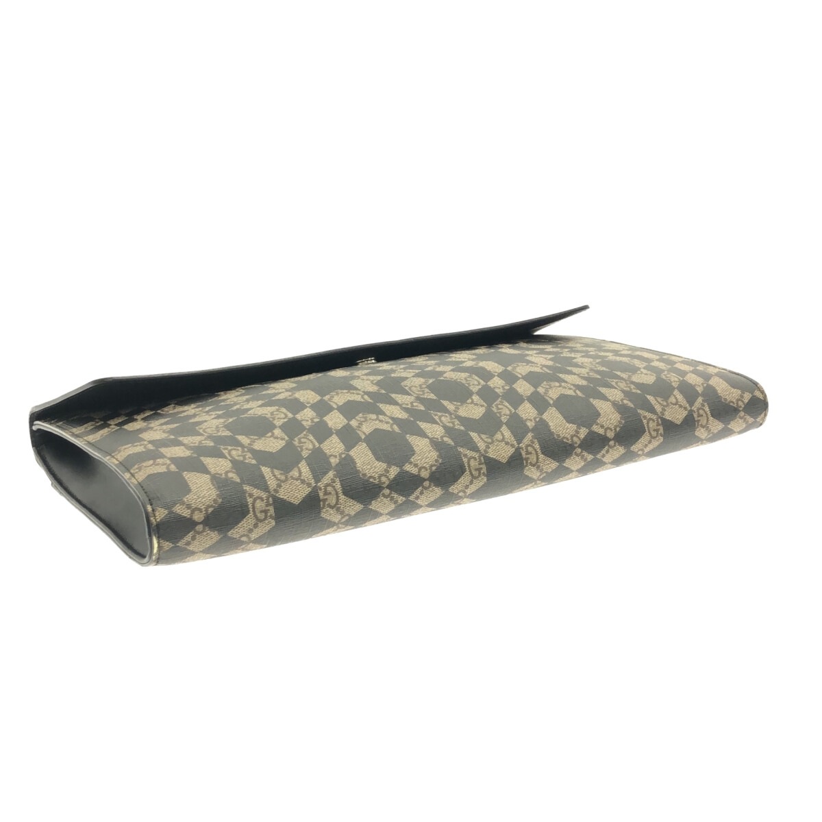 GUCCI(グッチ) GGカレイド スプリーム クラッチバッグ ベージュ×ダーク