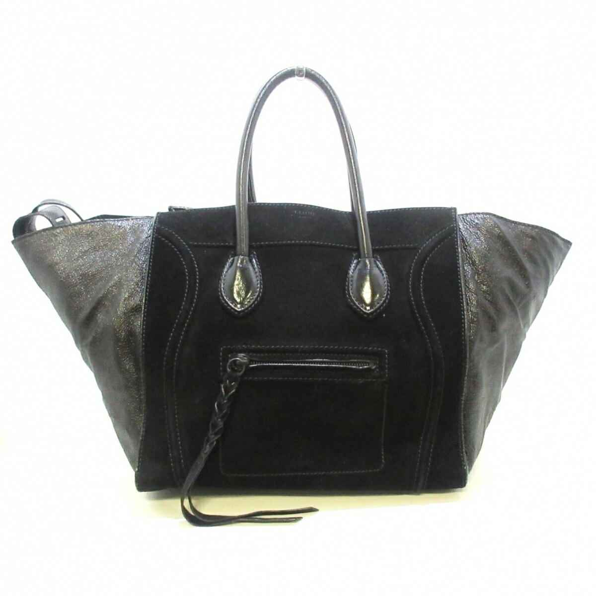 人気の贈り物が CELINE セリーヌ ラゲージスモールスクエアファントム