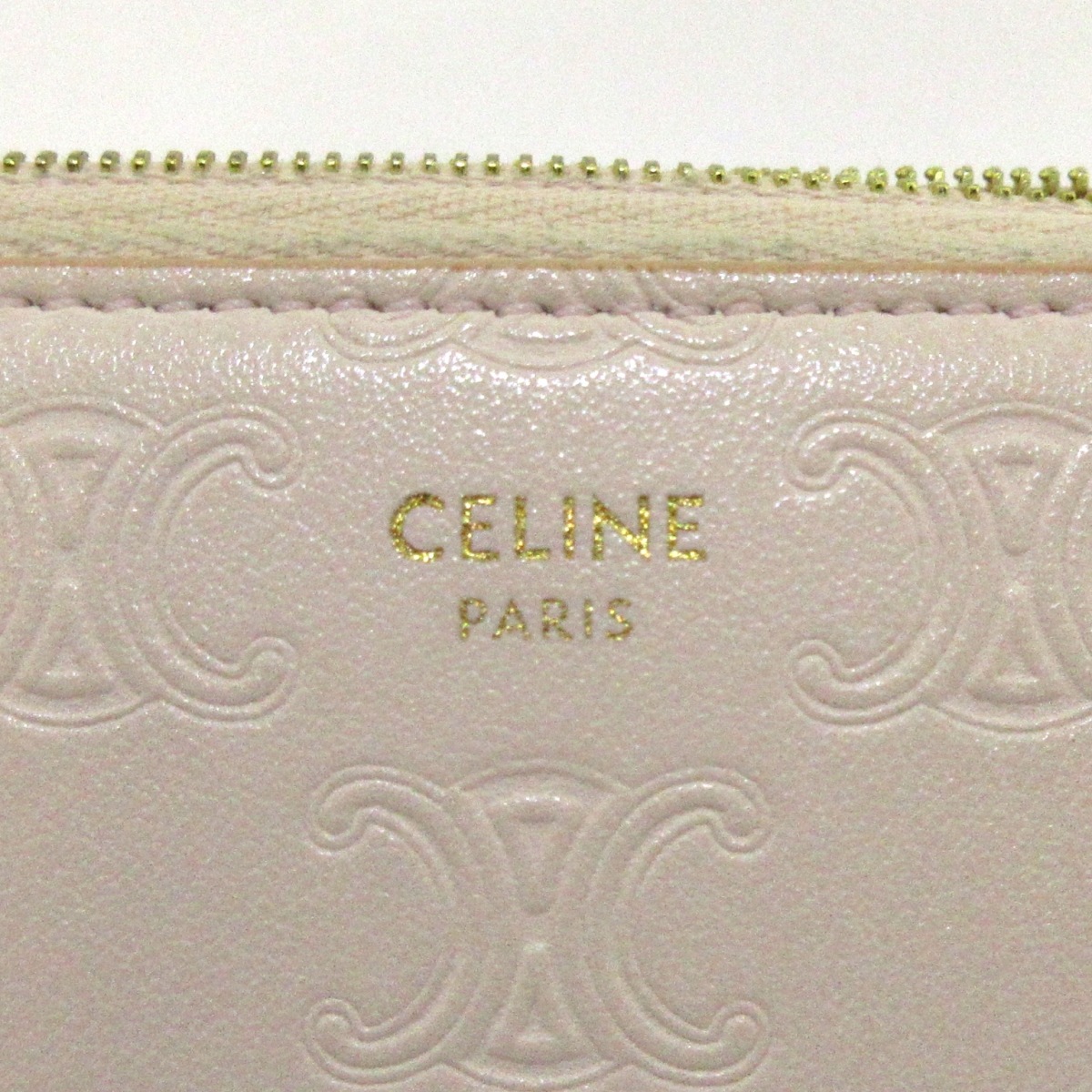 CELINE(セリーヌ) マカダム柄 トリオンフ ラージ ジップドウォレット