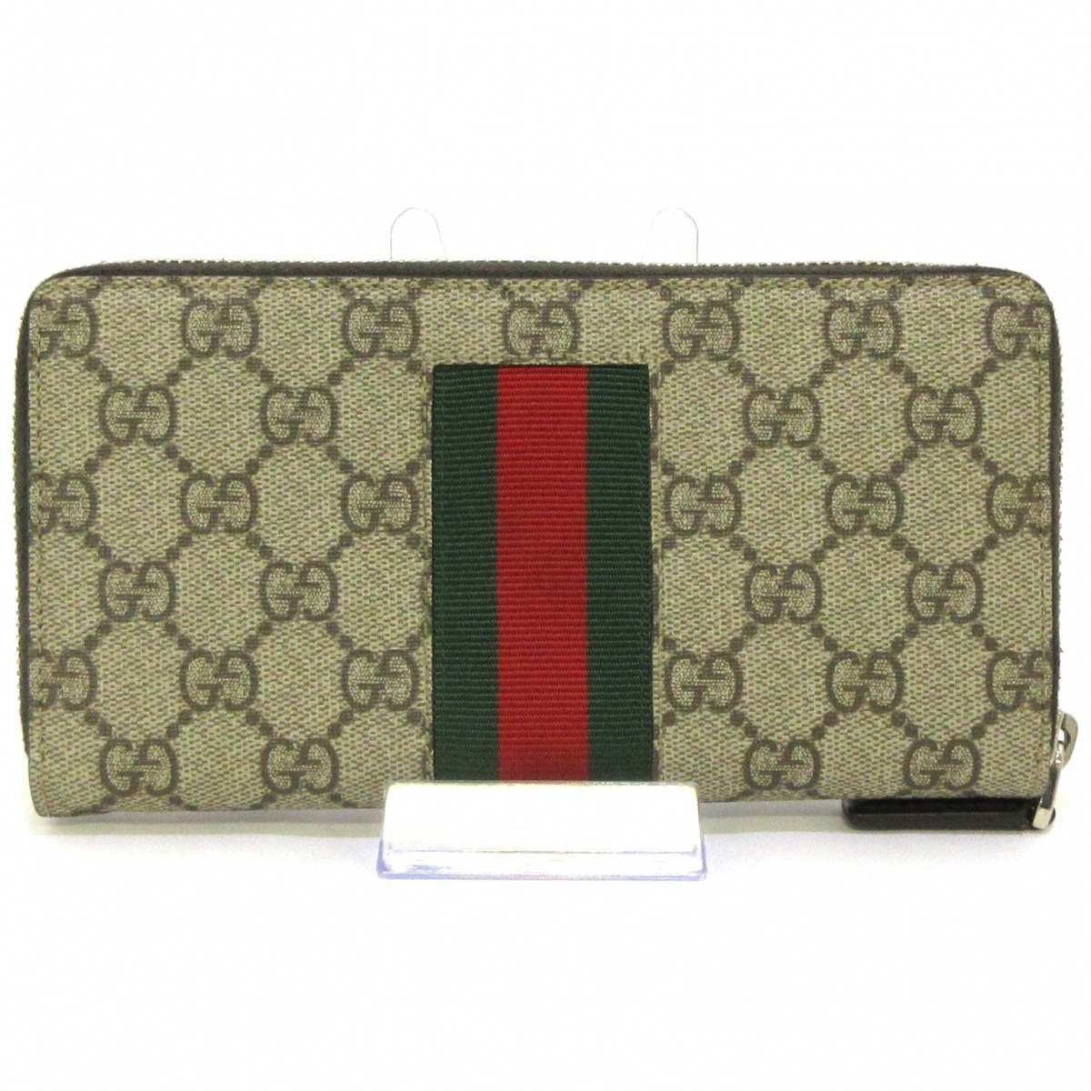 GUCCI(グッチ) GGスプリーム ニューウェブ ブラック ジップアラウンド