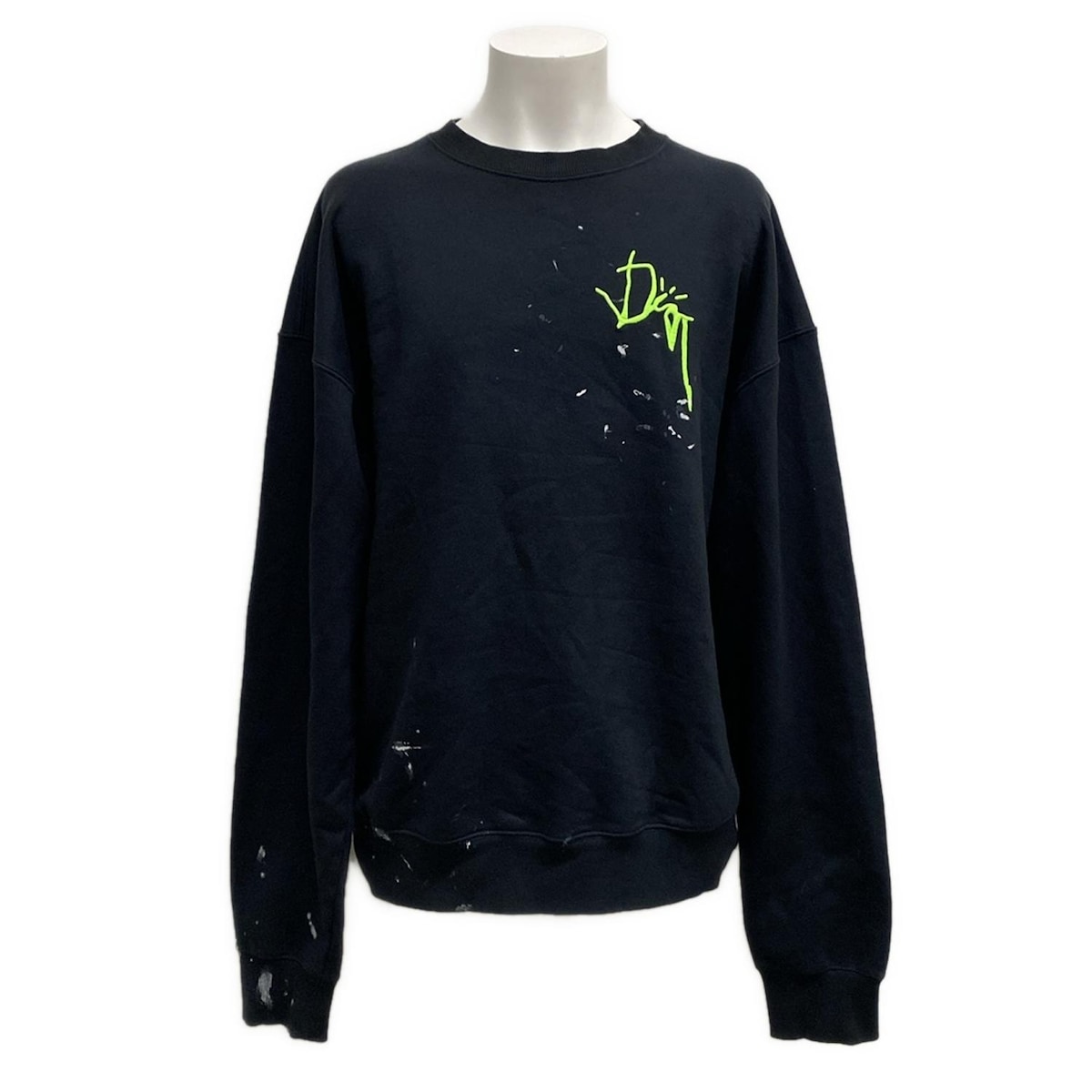 【極上美品】Christian Dior CDロゴスウェットシャツ　ブラック DIOR | CD Icon スウェットシャツ カシミヤジャージー