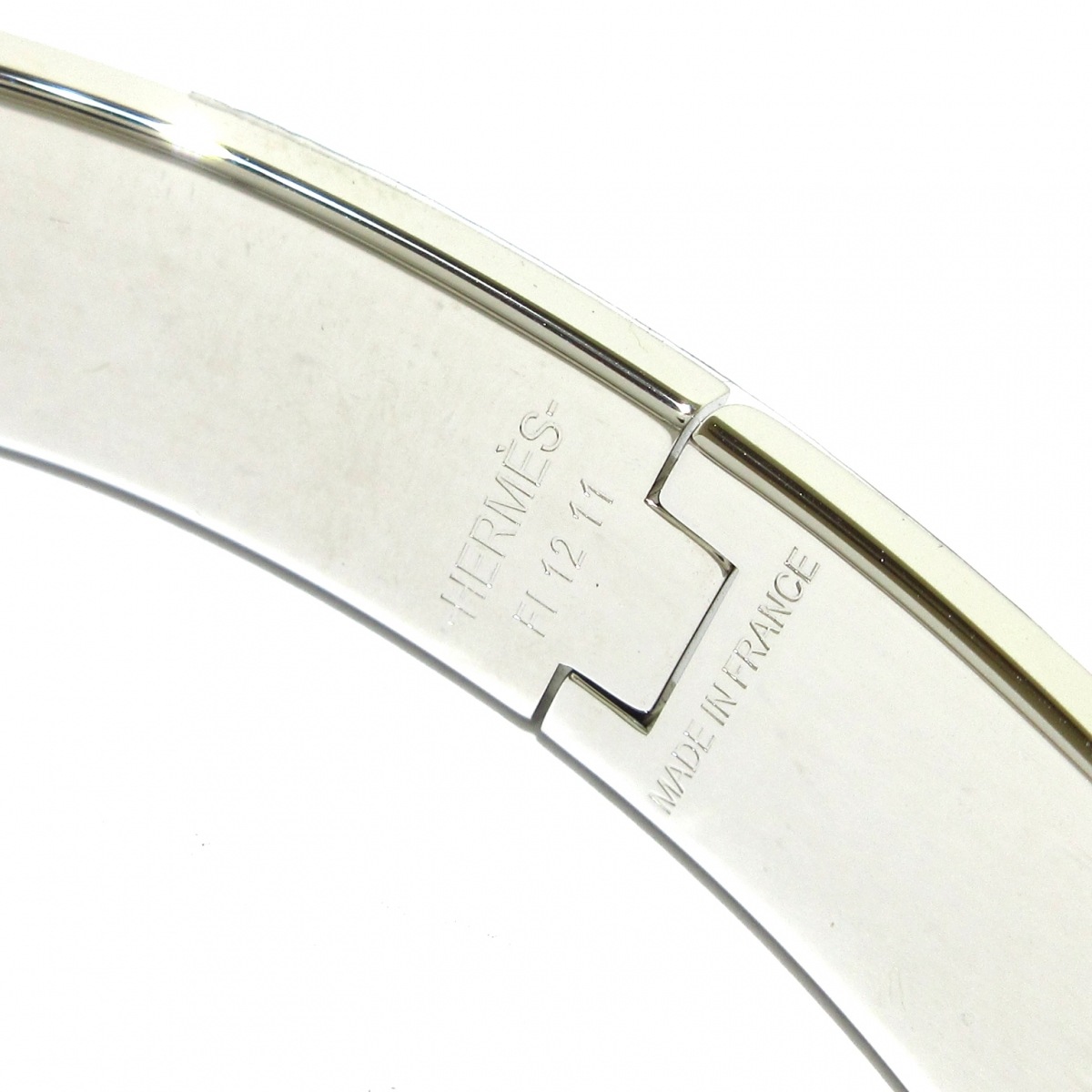 93 Off Hermes エルメス クリックh バングル ライトブラウン シルバー 金属素材 Fucoa Cl