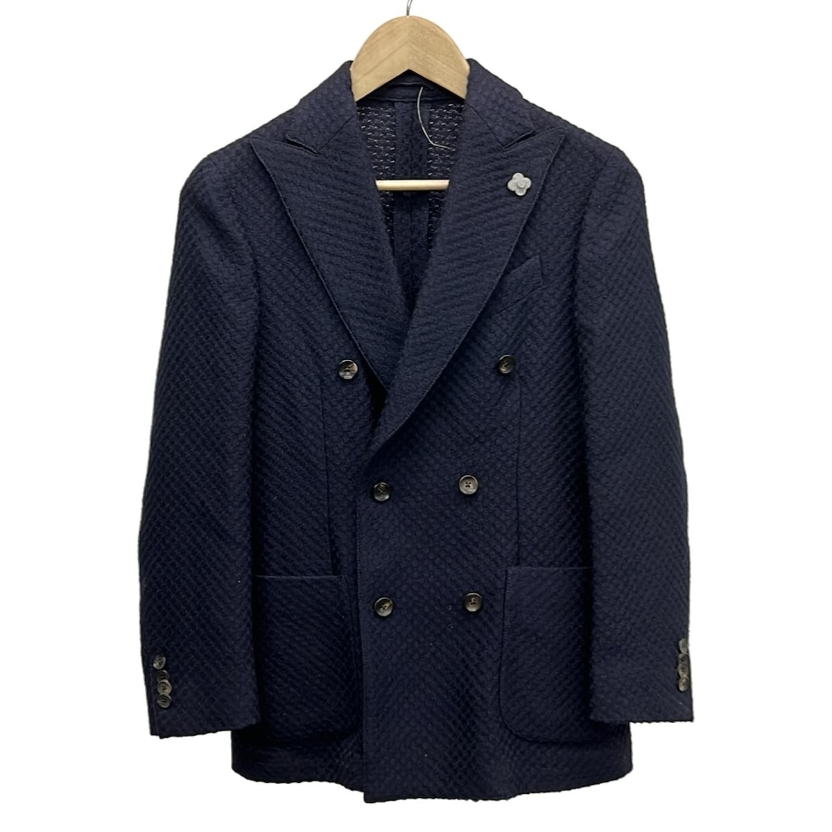 【中古】lardini(ラルディーニ) ジャケット 肩パッド/ダブル ネイビー 12,984円