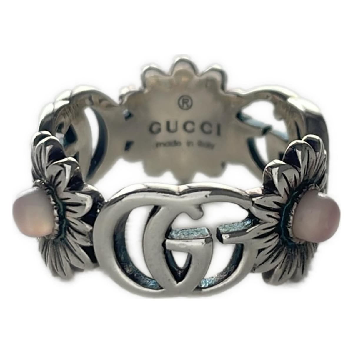 楽天市場】GUCCI グッチ ダブルG マザーオブパール リング 527394