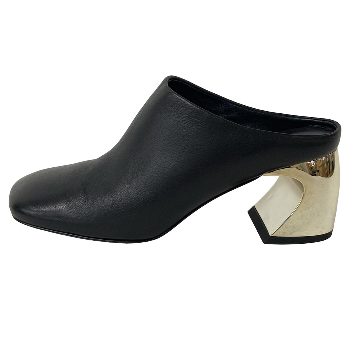 【中古】3.1 Phillip lim(スリーワンフィリップリム) ミュール 黒 なめし革 その他-レディース靴