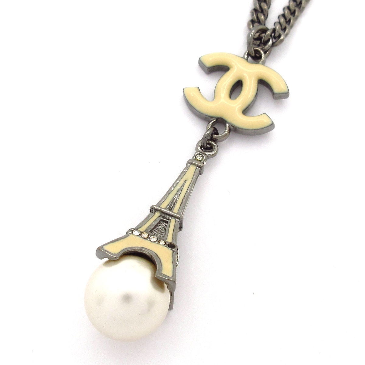 楽天市場】CHANEL シャネル ネックレス エッフェル塔 ココマーク 金属