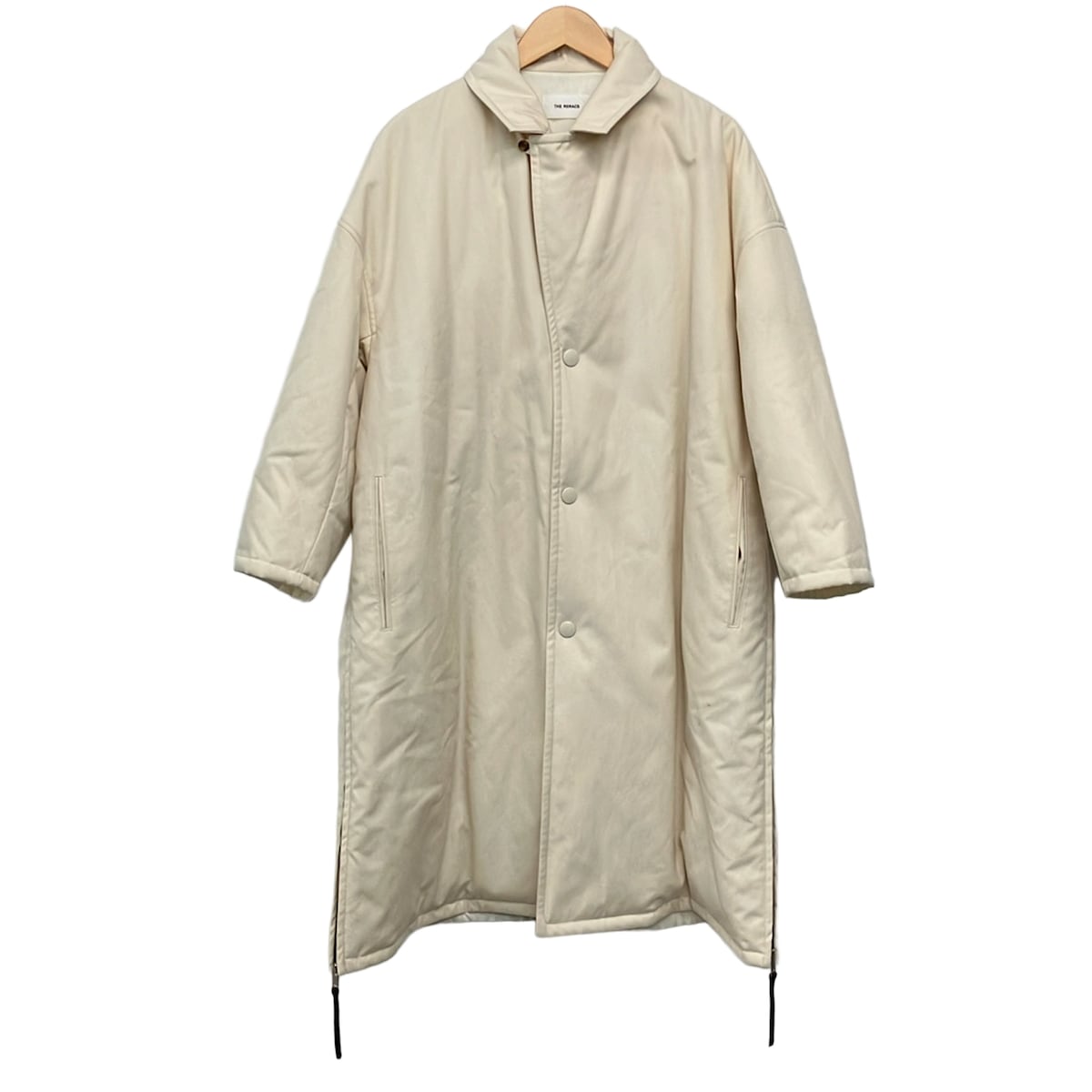【中古】THE RERACS(紫はしどいクス) 厚地の外套 中綿/長袖/冬/サイドジップ 象牙色