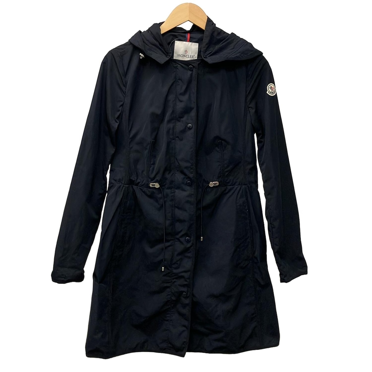 【中古】MONCLER(モンクレール) ANTHEMIS(アンテミス) コート 長袖/フード着脱可/ジップアップ/春/秋 ダークネイビー