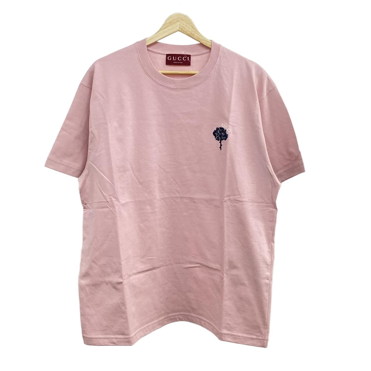 楽天市場】【広尾店】 グッチ GUCCI ロゴプリント Tシャツ ピンク Size