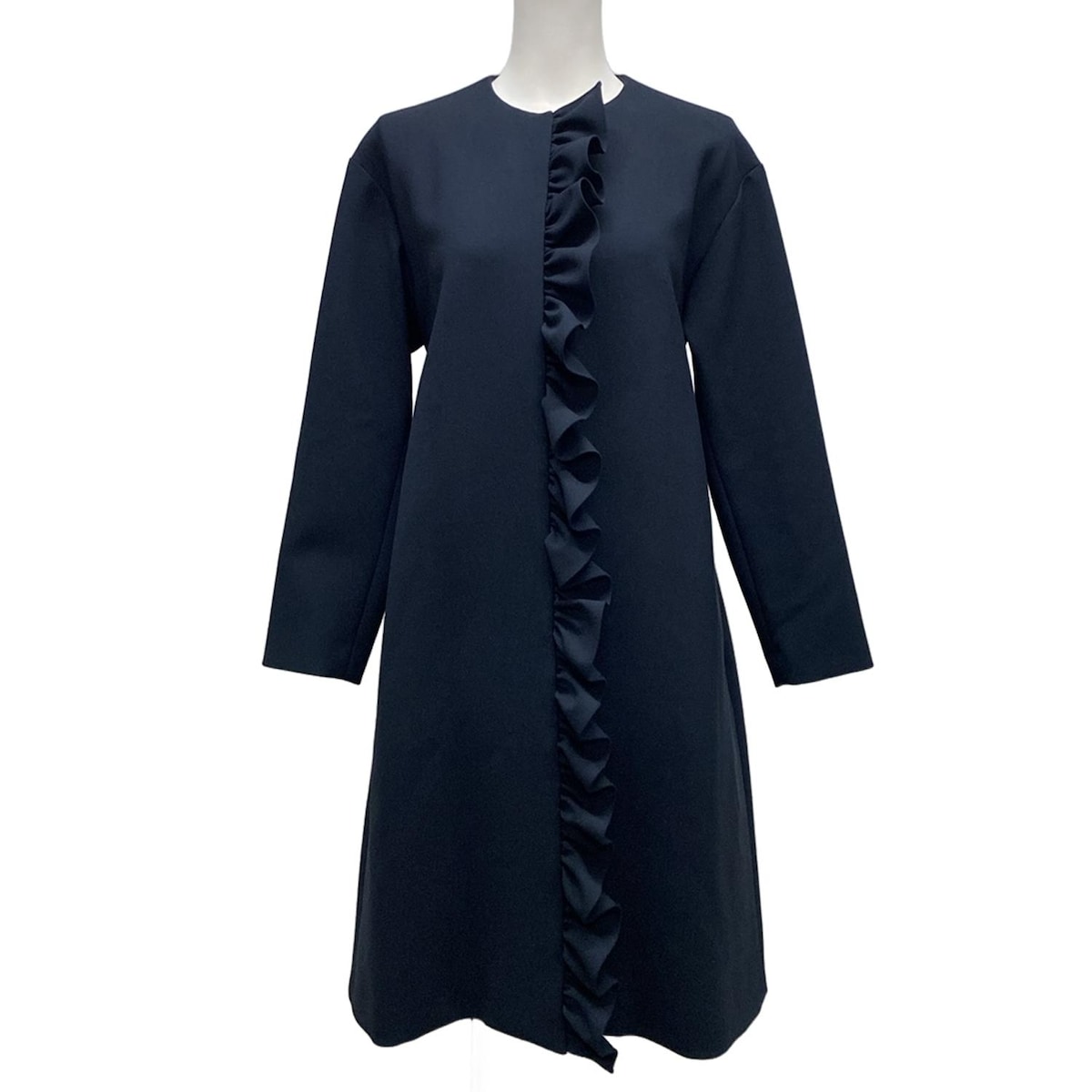 【YOKO CHAN/ヨーコチャン】パール付ジャケット　ネイビー40 YOKO CHAN/ヨーコチャン】パール付ジャケット ネイビー40