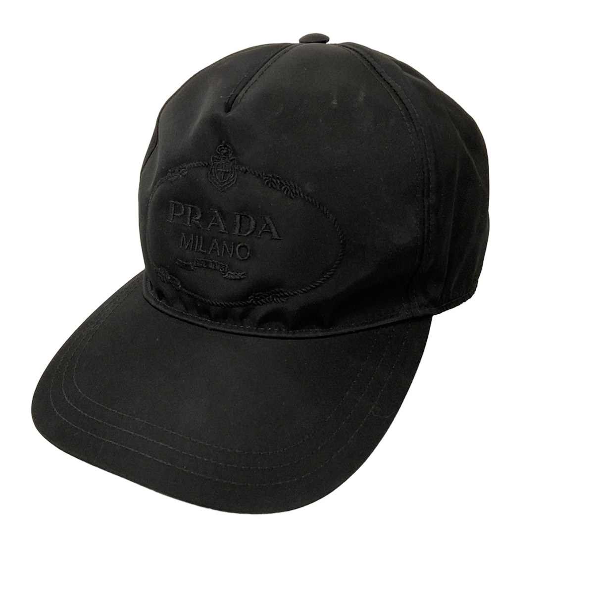 【中古】PRADA(プラダ) キャップ 黒