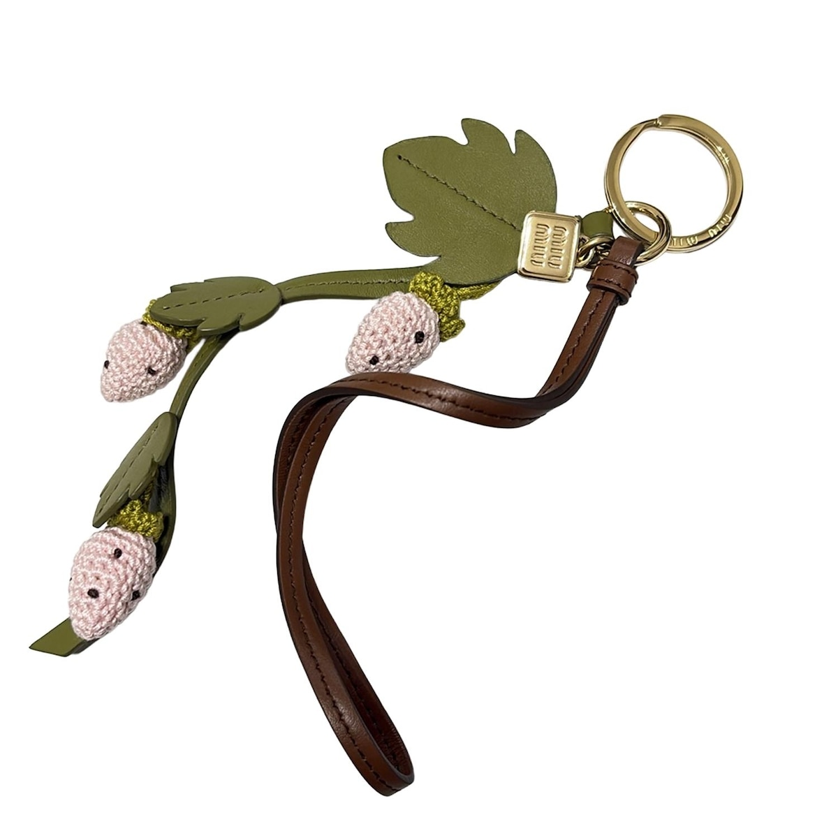 楽天市場】ミュウミュウ キーリング/キーホルダー miumiu クリスタル