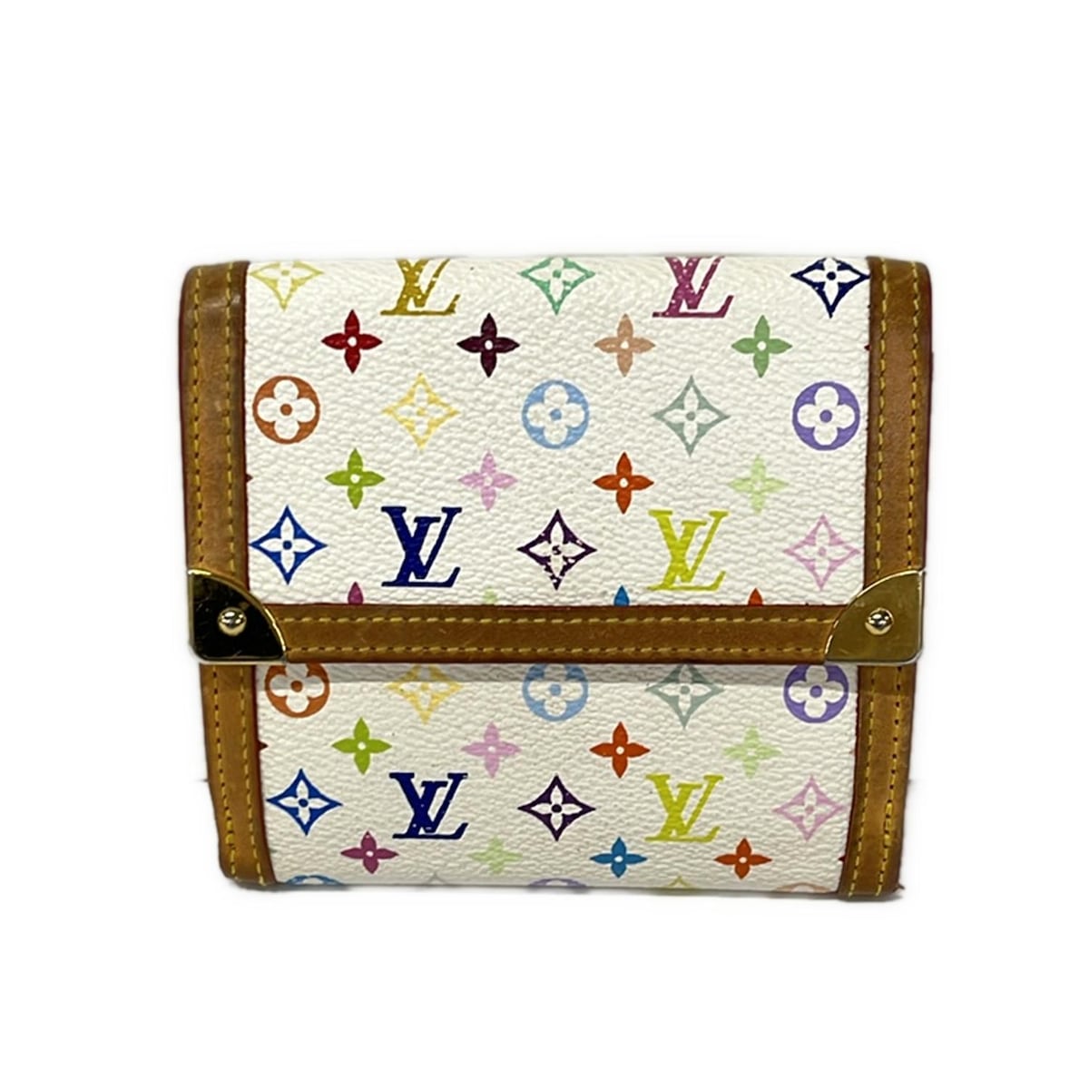 【中古】LOUIS VUITTON(ルイヴィトン) オポルト モネ・ビエ ブーム クレディ W引っ掛かり札入れ ブロン レディース財布-バッグ・小物・ブランド雑貨-財布・ケース