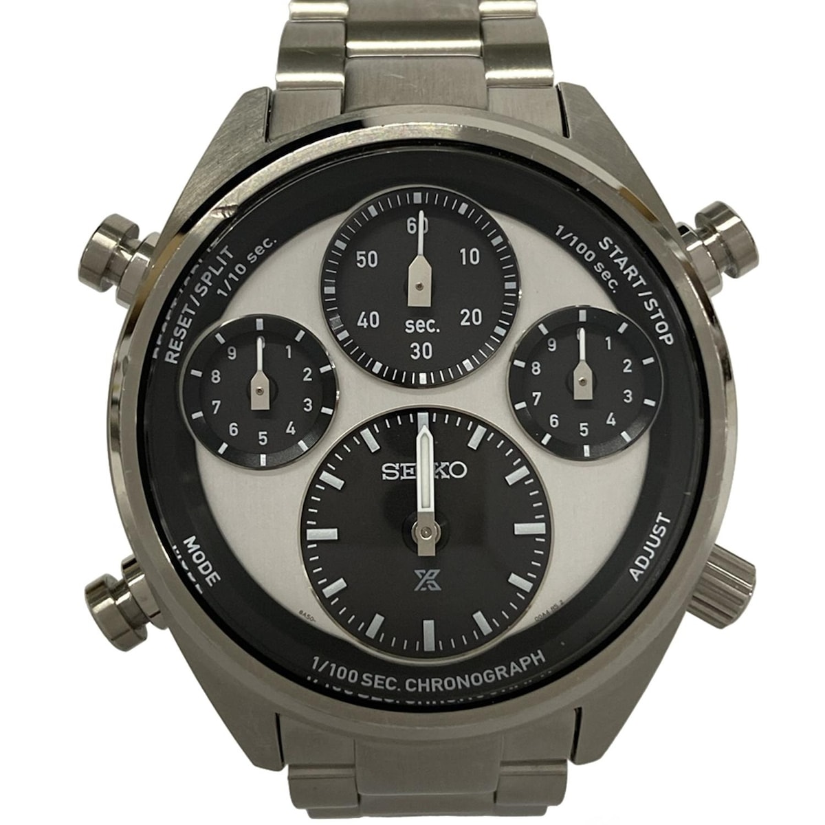 【中古】SEIKO(セイコー) PROSPEX(プロスペックス) 腕時計 クロノグラフ シルバー×黒