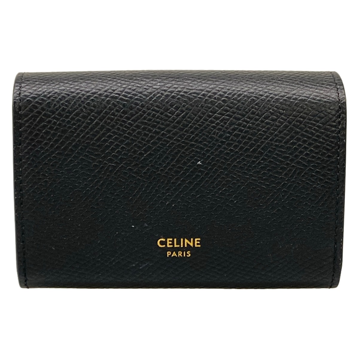 【中古】CELINE(セリーヌ) 歌留多容れもの ゴールド金具 黒
