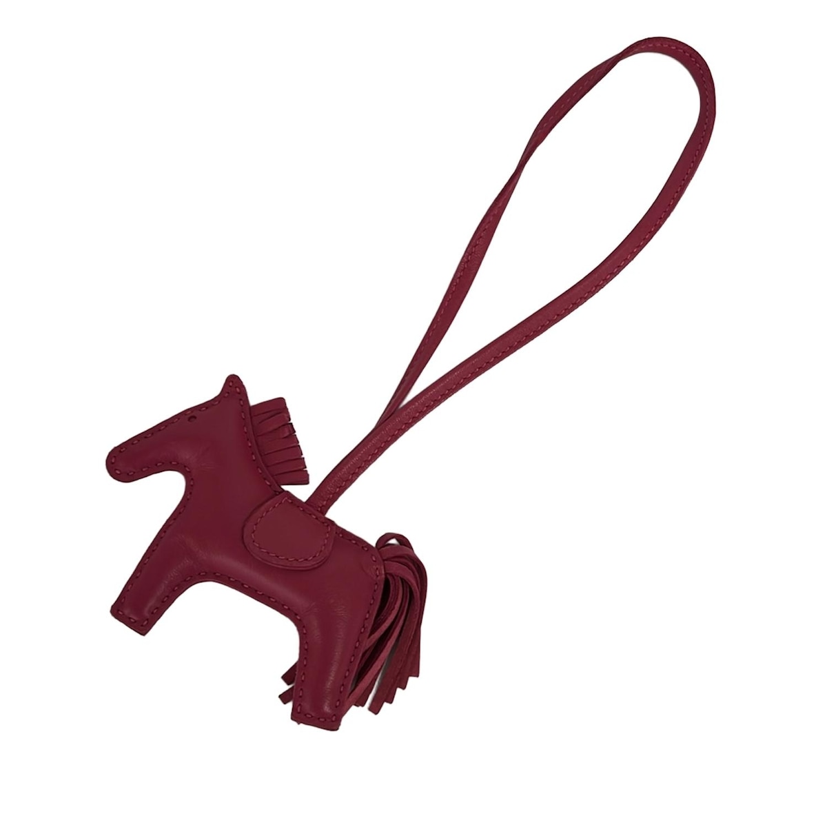 【中古】HERMES(エルメス) ロデオチャームPM キーホルダー(チャーム) ローズメキシコ