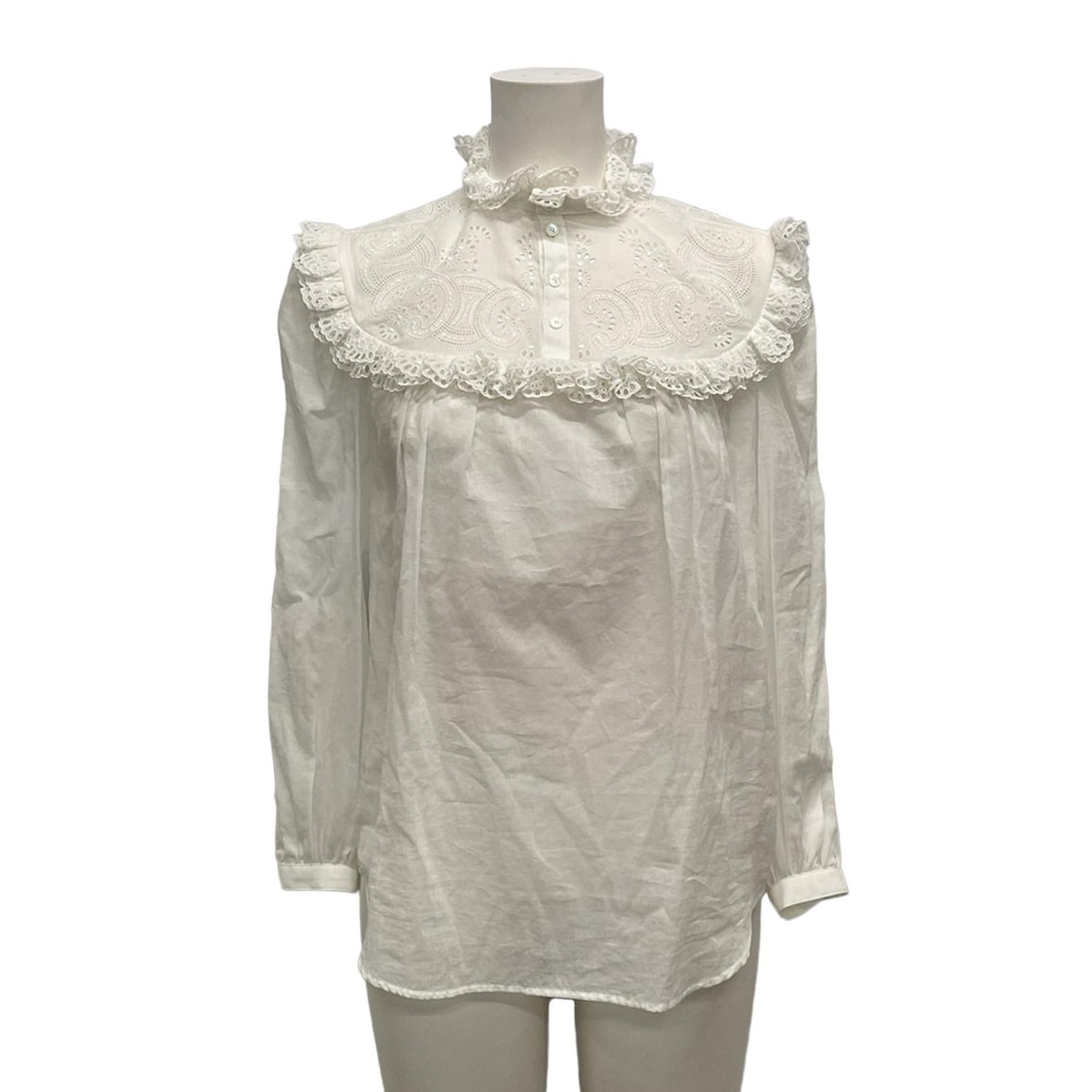 楽天市場】【セリーヌ】Celine ボウタイ フリル ストライプ シルク