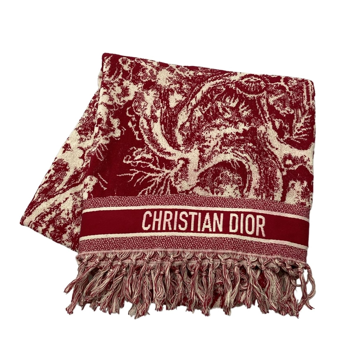 クリスチャン ディオール CHRISITIAN DIOR ビーチタオル ネイビー クリスチャン ディオール CHRISITIAN DIOR リバース トワル ドゥ
