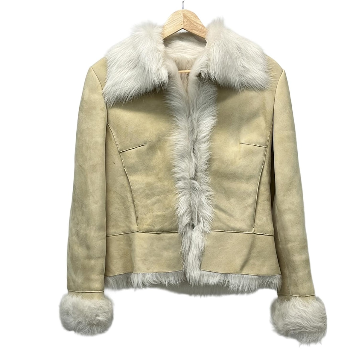 楽天市場】OHGA エコムートンコート ベージュ M '22年 新品同様