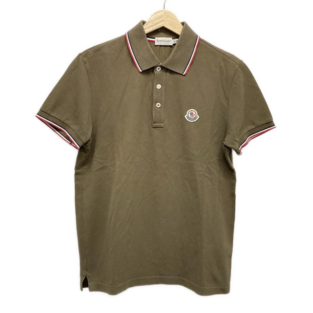 モンクレー ポロシャツ ワンポイントロゴ MONCLER MONCLER (モンクレール) ワンポイント ロゴワッペン