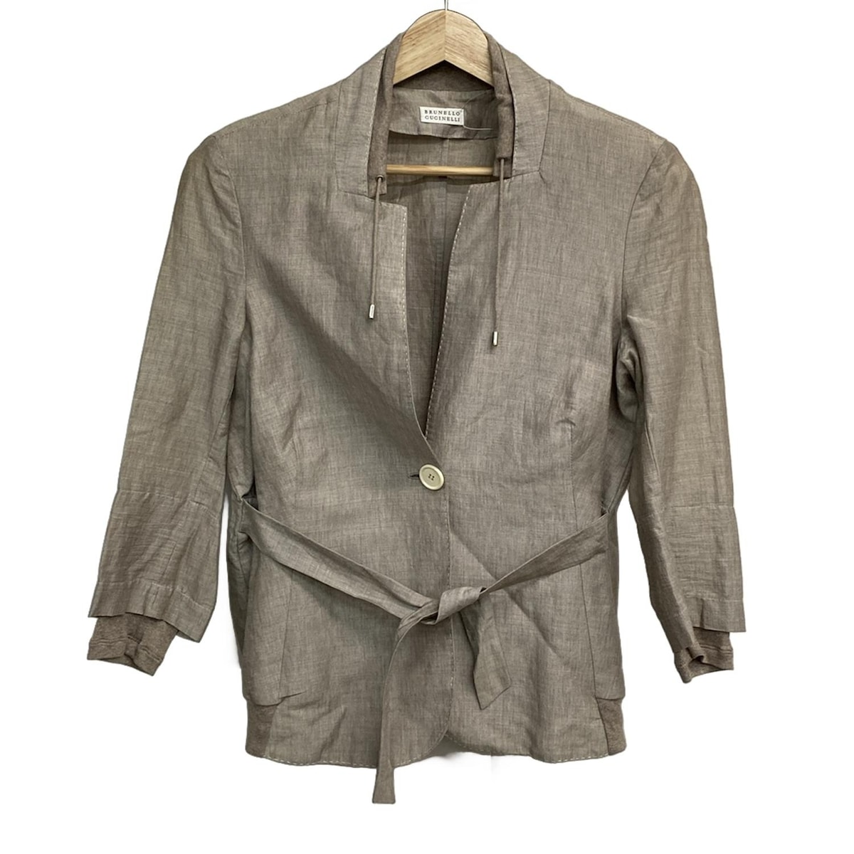 楽天市場】【中古】 Brunello Cucinelli ブルネロクチネリ ﾘﾈﾝ ｼﾞｬｹｯﾄ