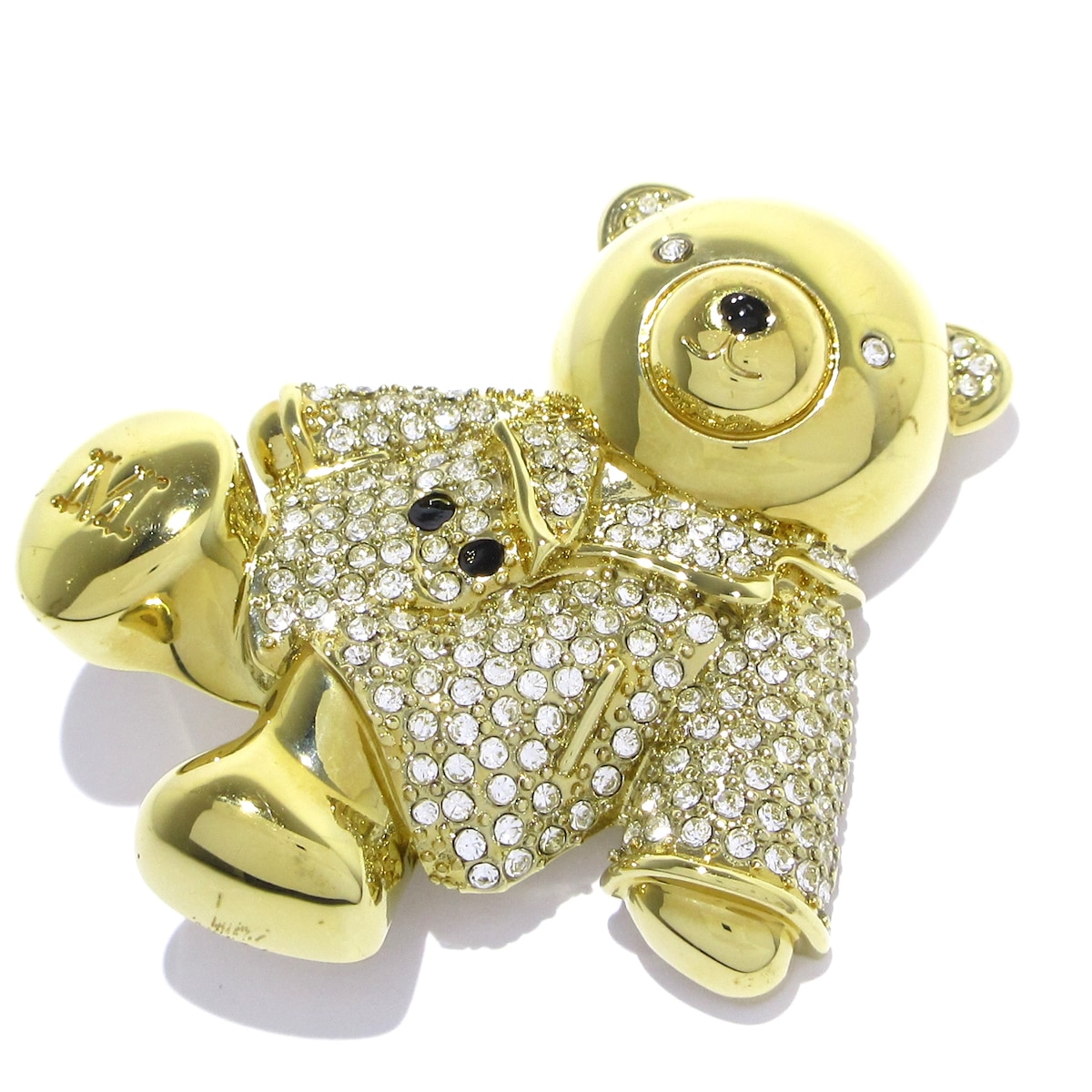 激レア max mara ブローチ シルバー クリスタル タツノオトシゴ ベア 激レア max mara ブローチ シルバー クリスタル タツノオトシゴ ベア