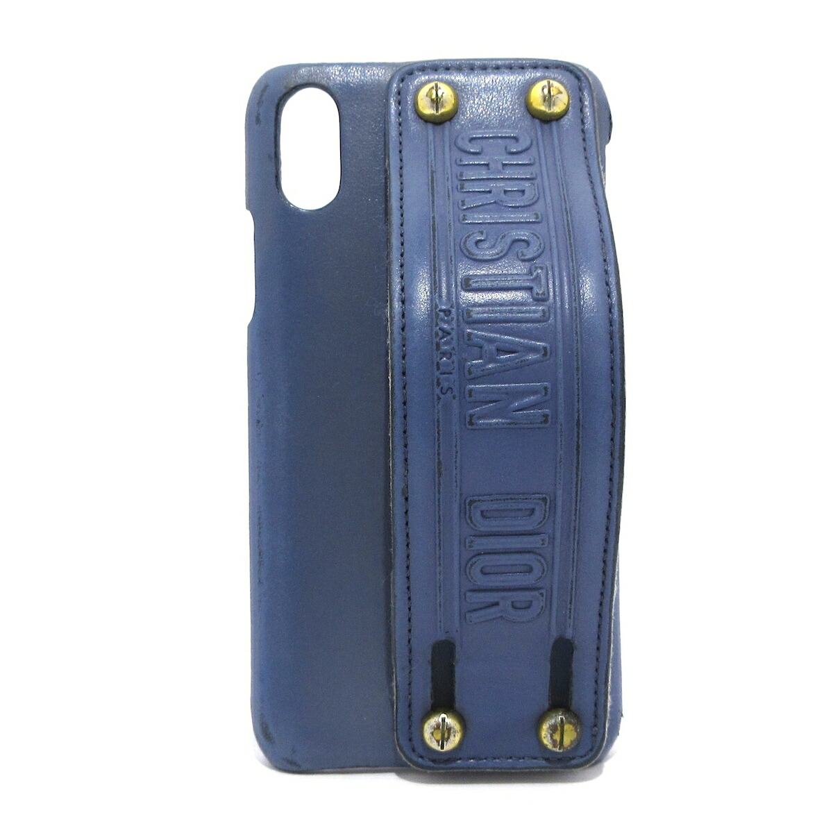 Christian Dior - クリスチャンディオール Christian Dior スマートフォンケース レザー ブラック レディース 送料無料【中古】 h30987k Christian Dior - クリスチャンディオール Christian Dior