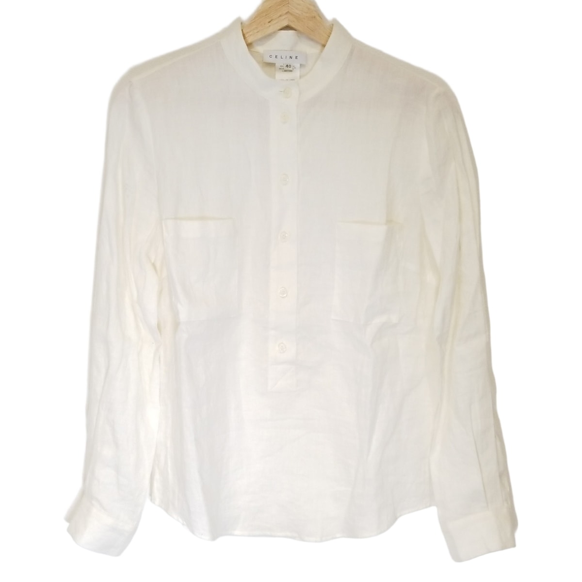 EMPORIO ARMANI - EMPORIOARMANI(エンポリオアルマーニ) 長袖シャツブラウス サイズ40 M レディース美品  - ベージュ 肩パット 2025年最新】ARMANI レディース 長袖 シャツ・ブラウスの人気