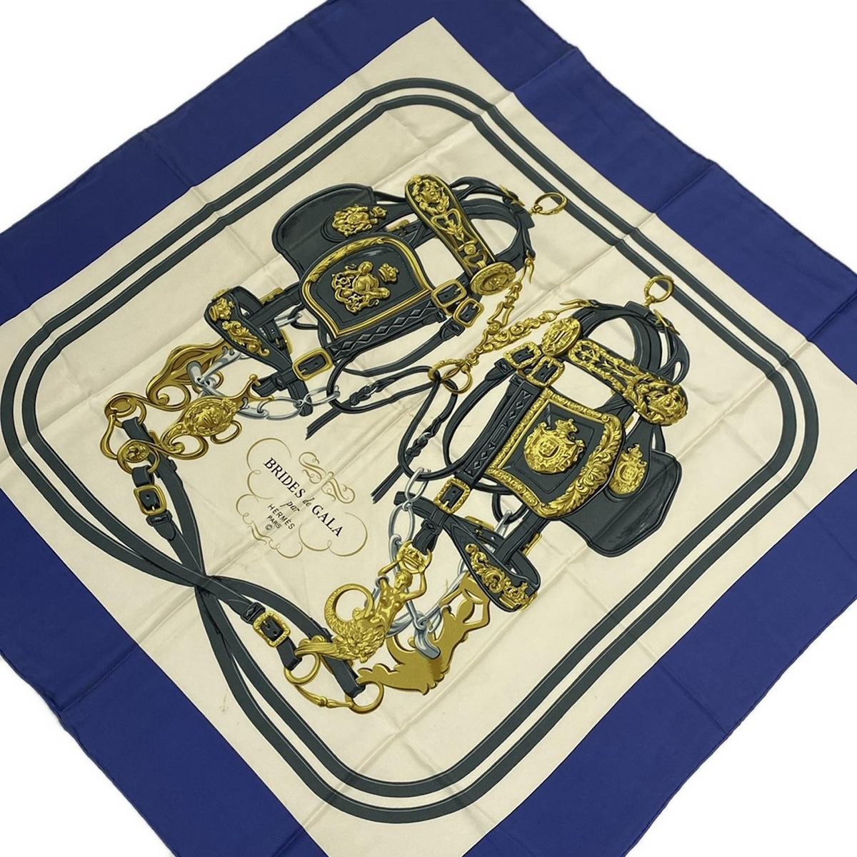 楽天市場】【中古】HERMES(エルメス) カレナノ20 スカーフ BRIDES de  