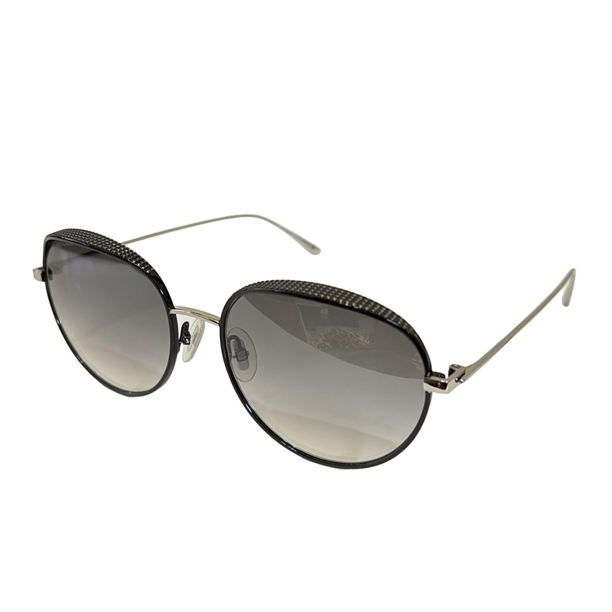 【中古】JIMMY CHOO(ジミーチュウ) サングラス ダークグレー×シルバー
