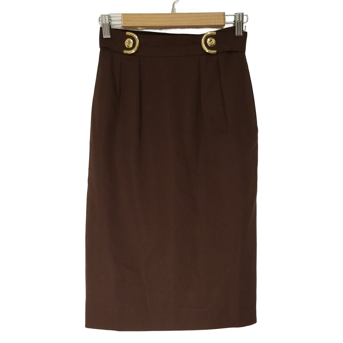 【中古】DIOR/ChristianDior(ディオール/クリスチャンディオール) ロングスカート ダークブラウン