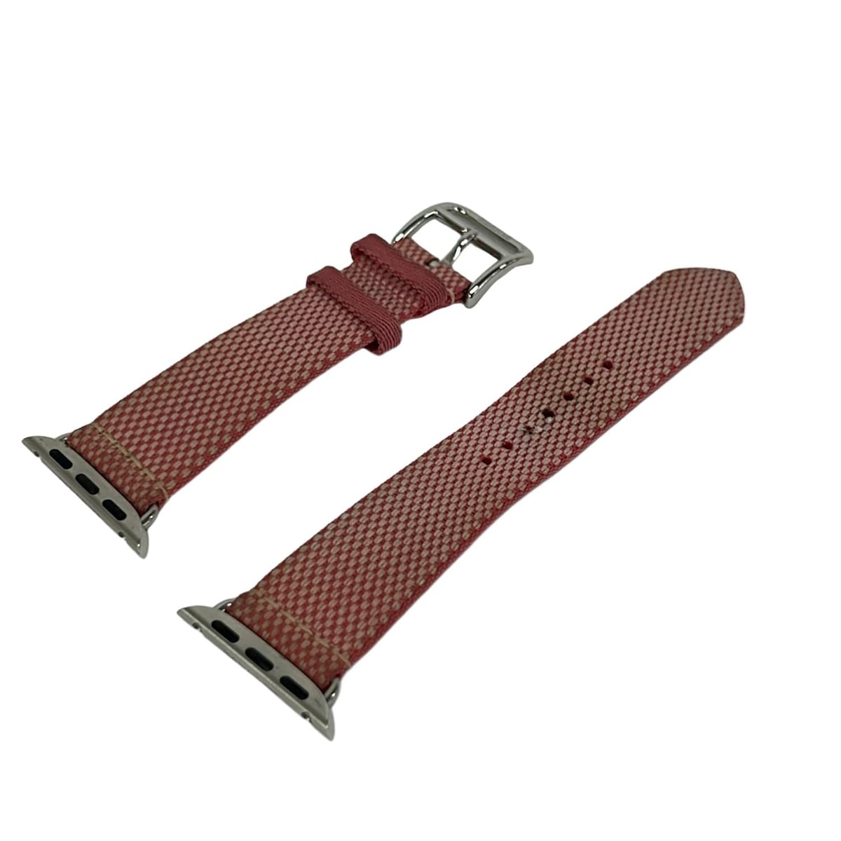 【中古】HERMES(エルメス) 小物 腕時計替えベルト/apple watch用ベルト アイボリー×ピンク