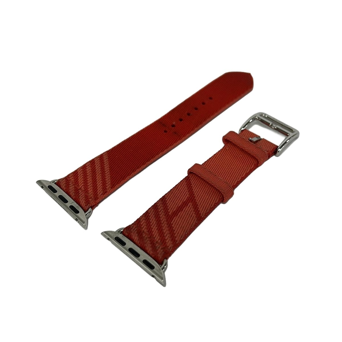 【中古】HERMES(エルメス) ジャンピングシンプルトゥール 小物 腕時計替えベルト/apple watch用ベルト レッド×ライトピンク