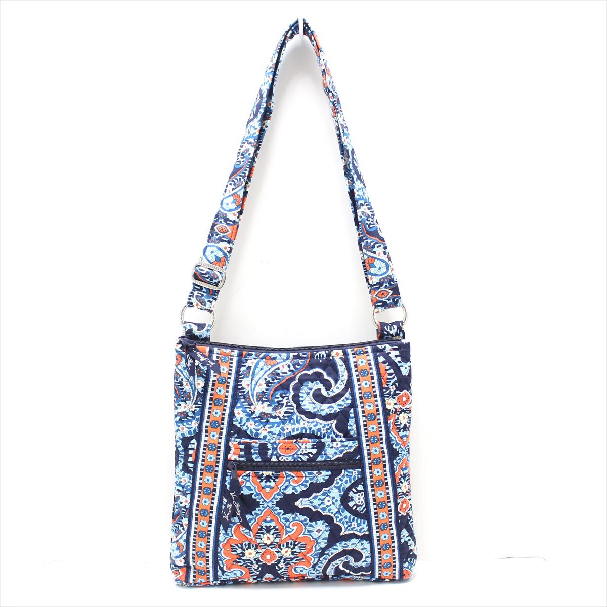 【楽天市場】【中古】Vera Bradley(ベラブラッドリー) ショルダーバッグ ライトブルー×ダークネイビー×マルチ コットン