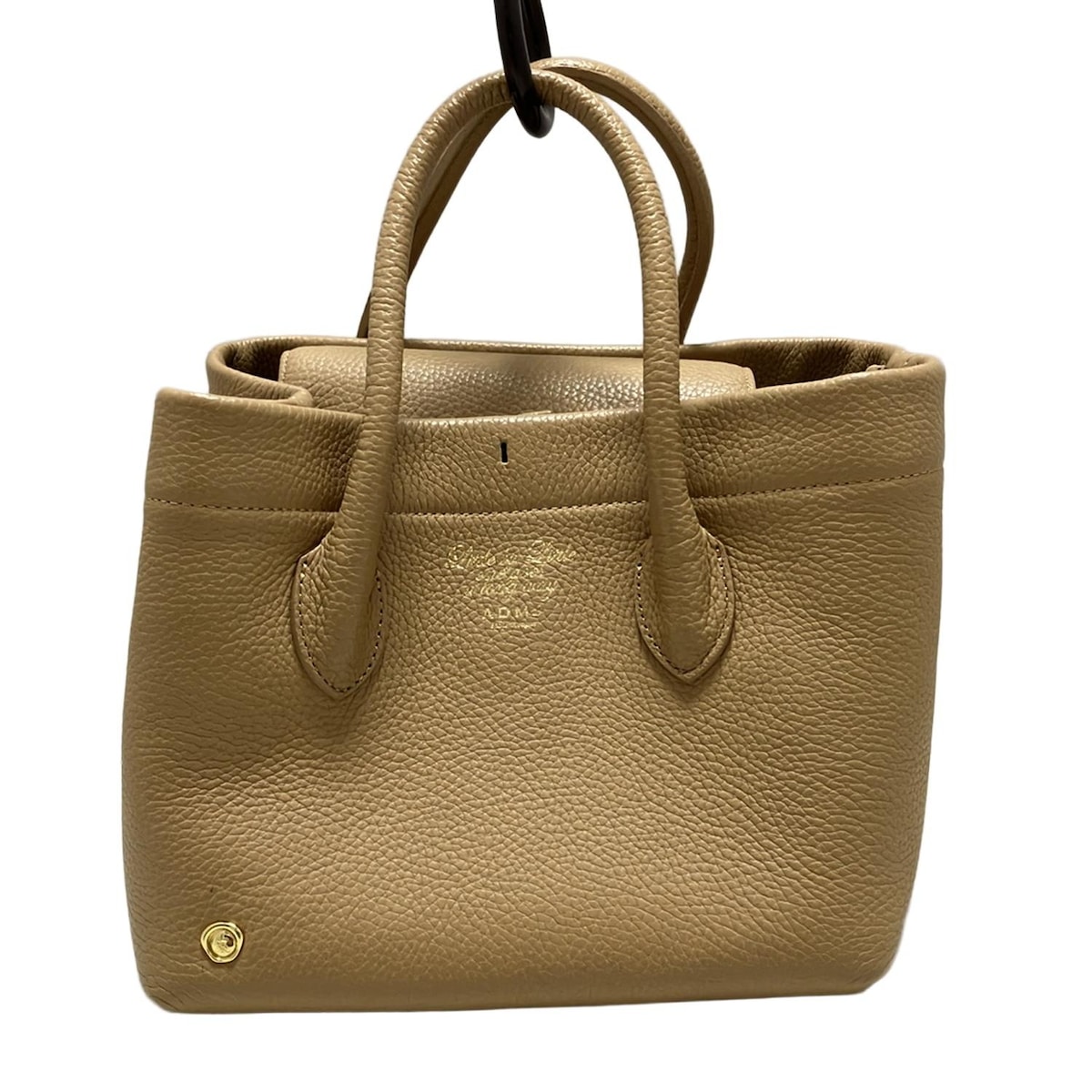 【中古】AccessoiresDeMademoiselle(ADMJ)(アクセソワ・ドゥ・マドモワゼル) ハンドバッグ ライトブラウン レザー