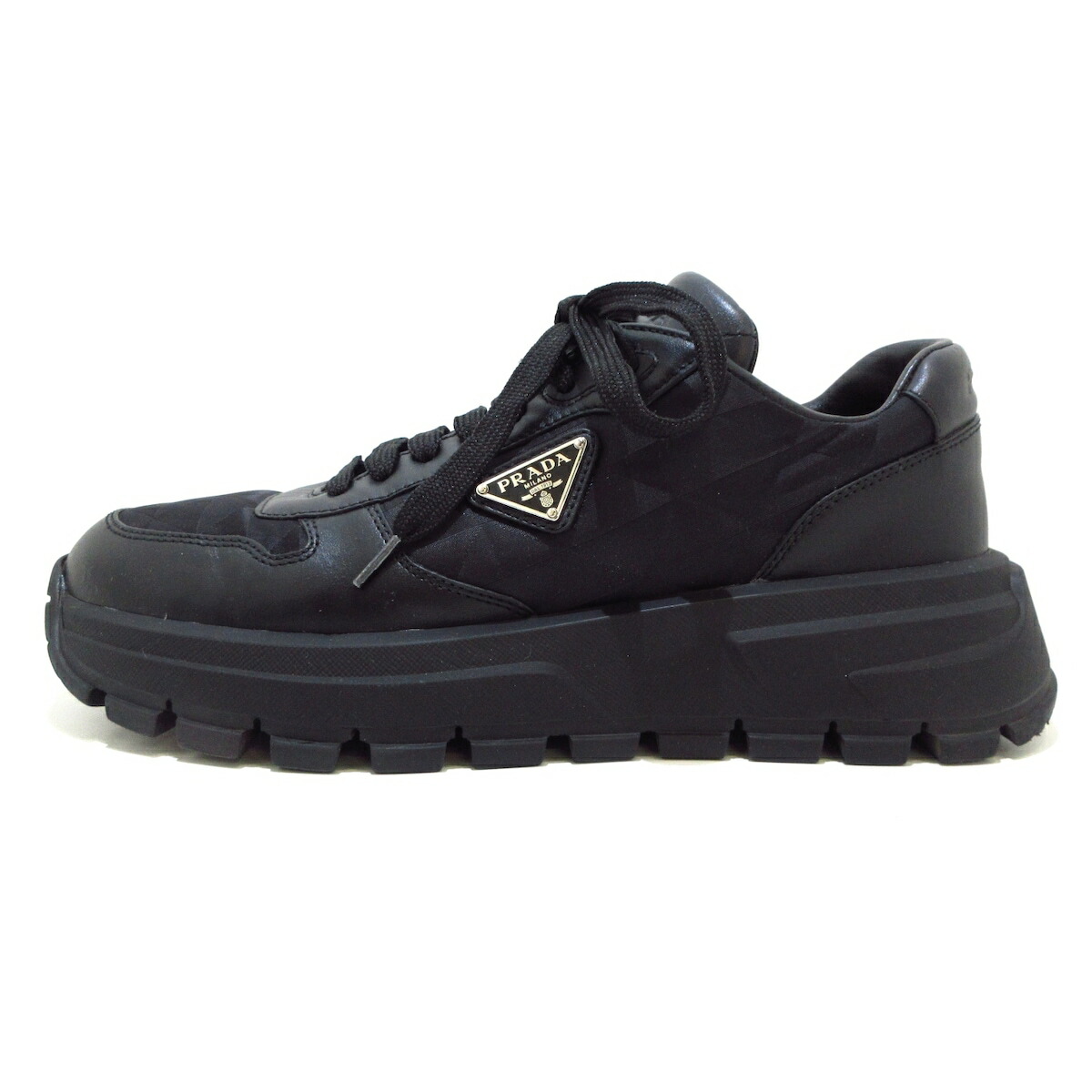 楽天市場】PRADA プラダ/レザー×メッシュスニーカー/3487/サイズ