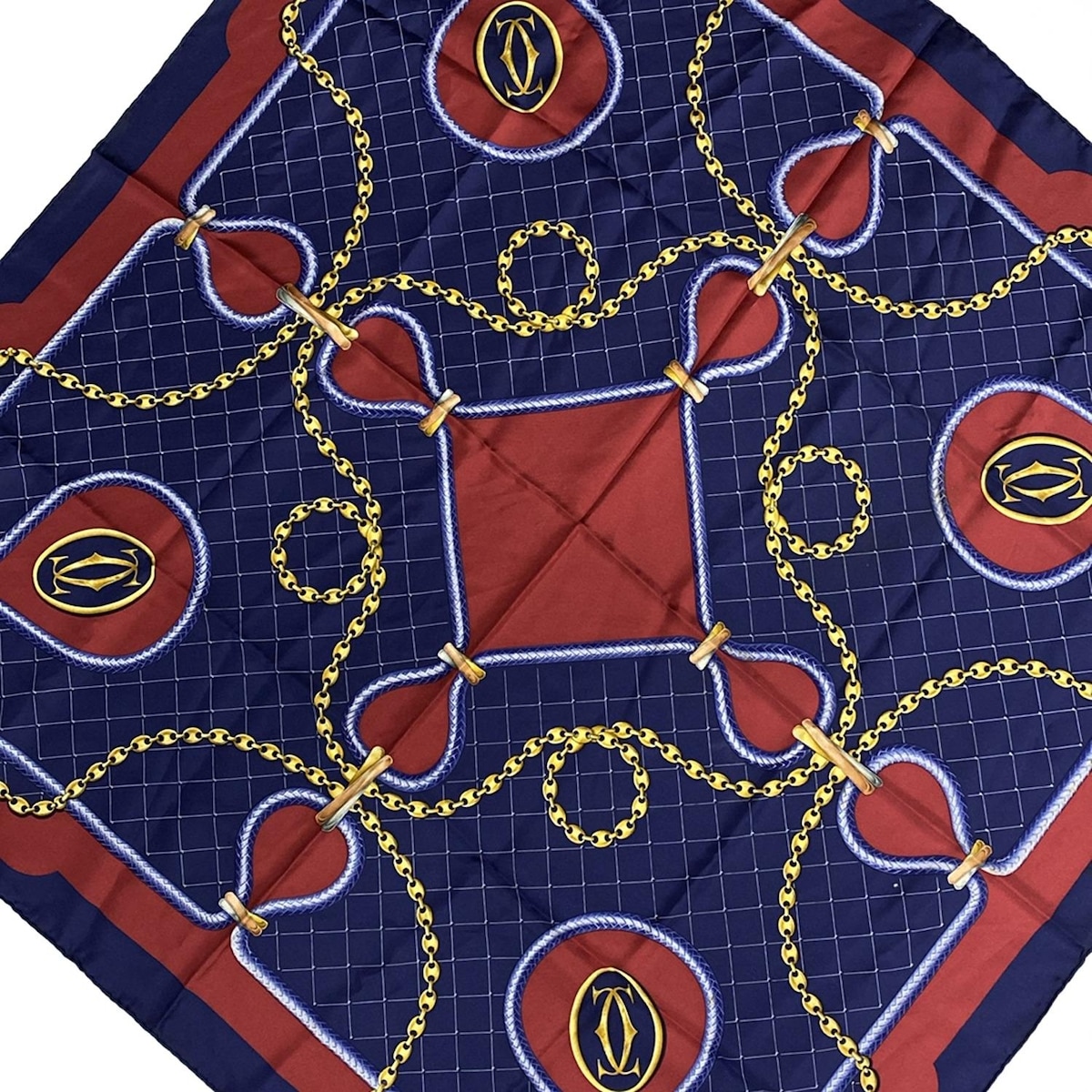 楽天市場】【中古】 カルティエ Cartier 大判 スカーフ