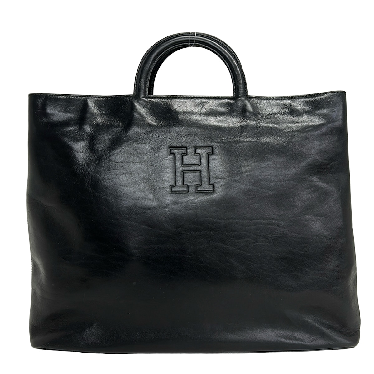 【新着】【中古】HIROFU(ヒロフ) トートバッグ 黒 なめし革