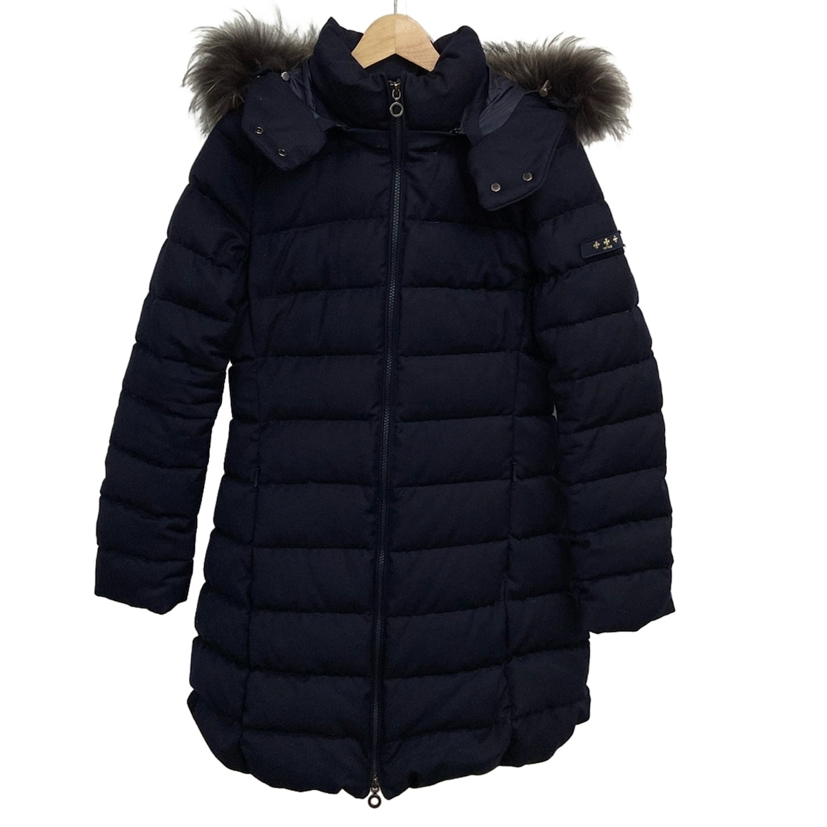 【中古】TATRAS(タトラス) ダウンコート 長袖/ジップアップ/冬 ダークネイビー