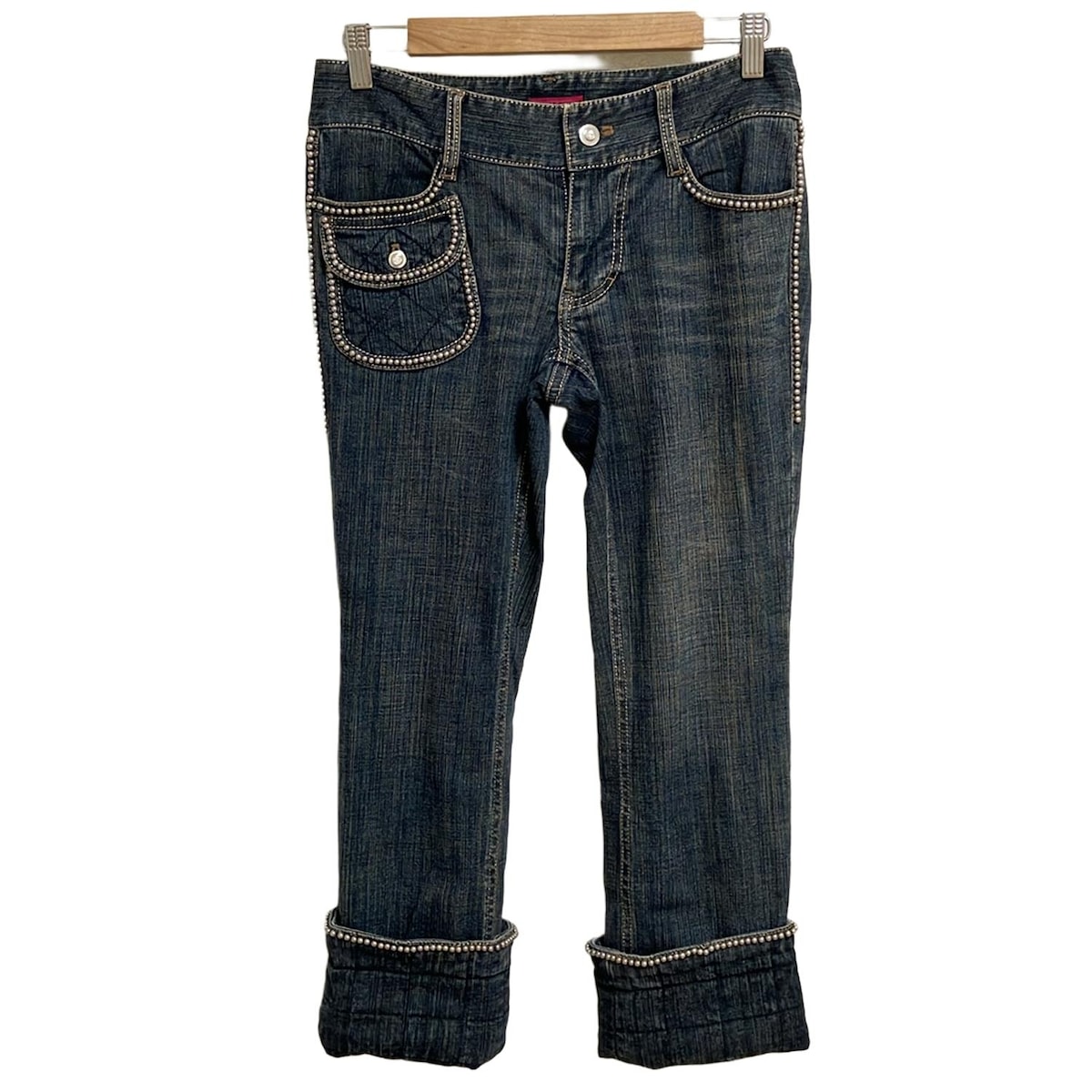 【中古品】　TWWデニム　S/L ブラック 楽天市場】【中古】tokishirazuデニムパンツ ブラック サイズ