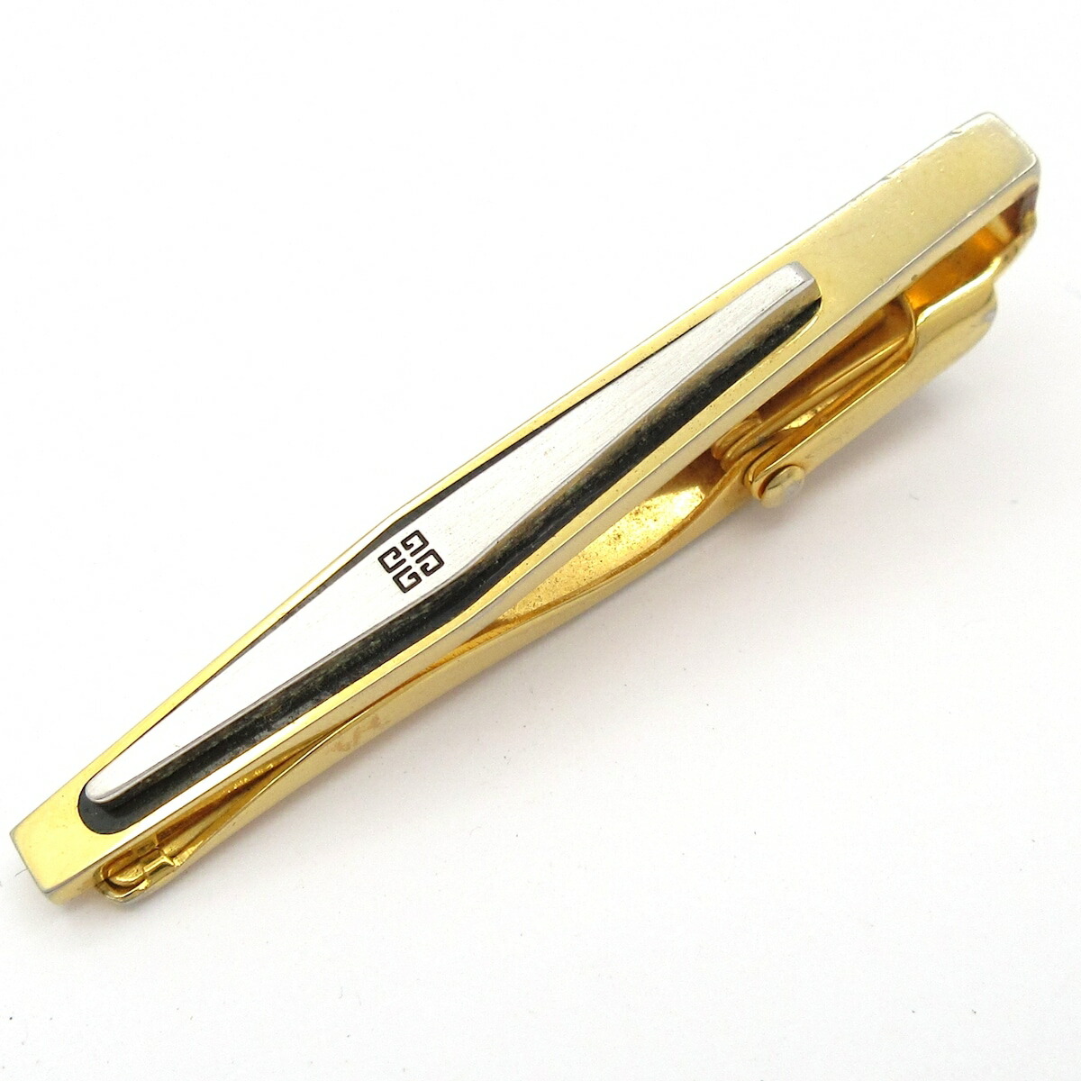 【BIGお買い物ラリー★30%OFFセール中】ジバンシィ GIVENCHY タイピン4Gロゴ ワニロ式 ゴールド シルバー レディース 中古 楽天市場】GIVENCHY(ジバンシー) タイピン ネクタイピン ゴールド
