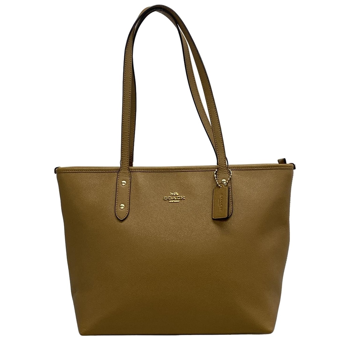 【中古】COACH(コーチ) シティジップトート トートバッグ ブラウン レザー 7,838円