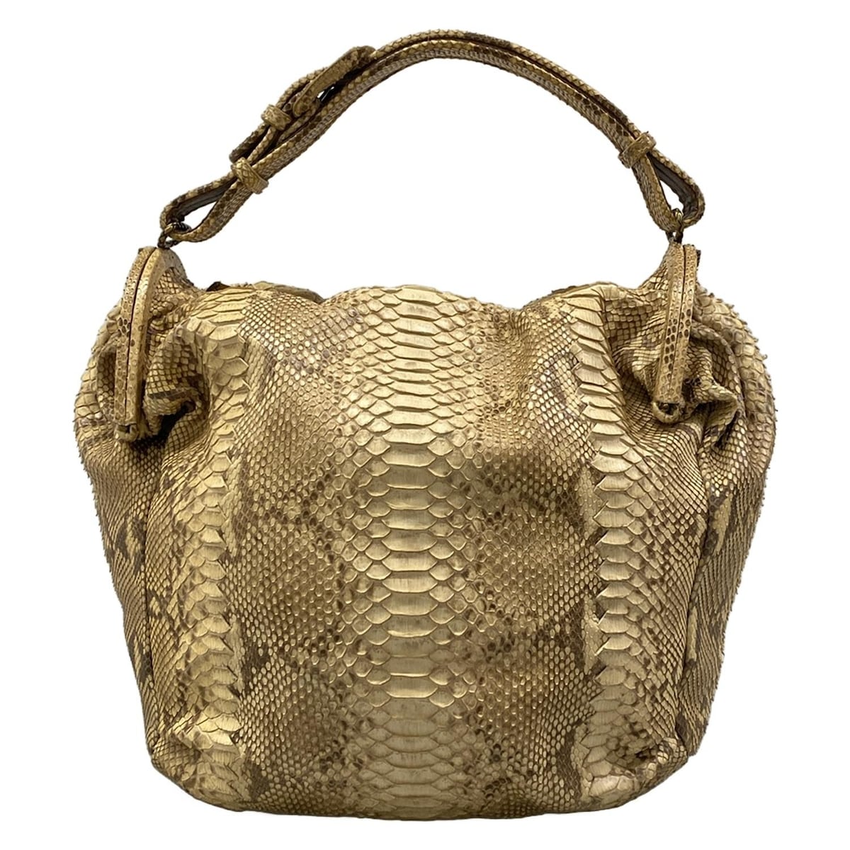 【中古】BOTTEGA VENETA(ボッテガヴェネタ) ハンドバッグ ベージュ
