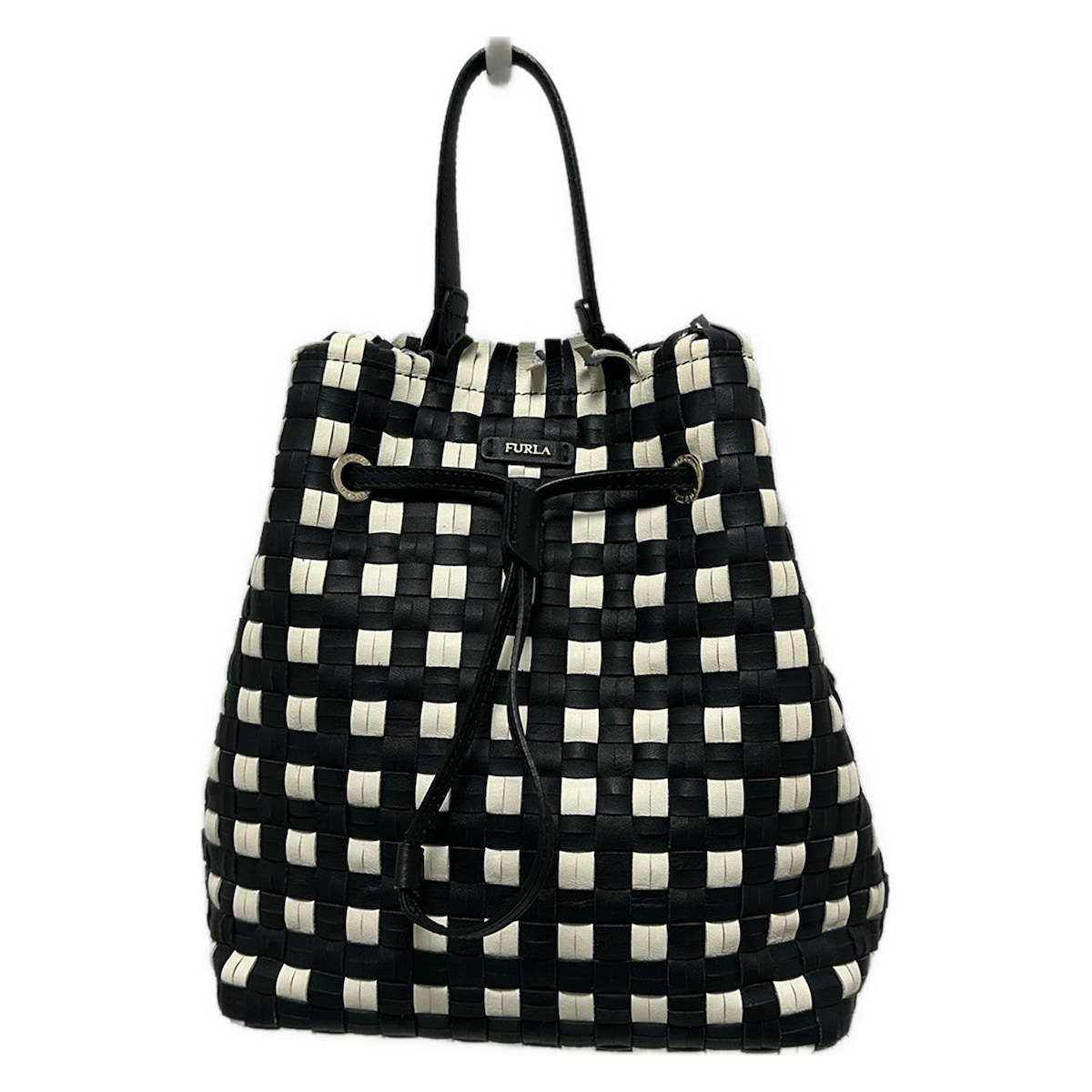 楽天市場】FURLA(フルラ) 巾着ショルダーバッグ 黒 ブラック レザー