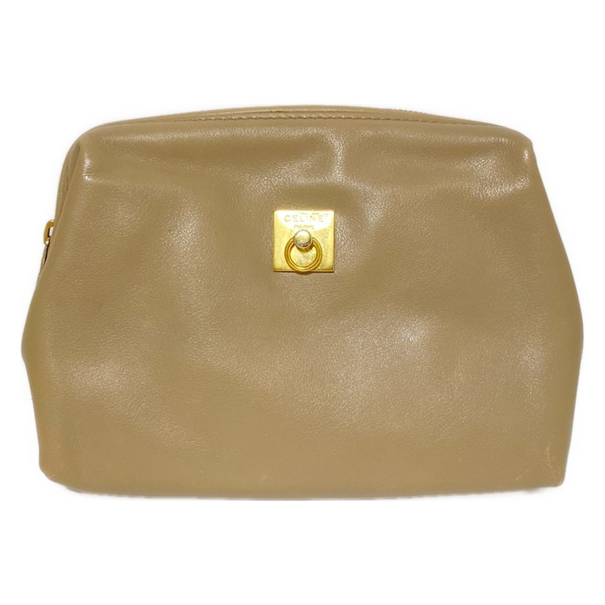 楽天市場】セリーヌ バッグチャーム ブラウン レザー 中古 ミニポーチ