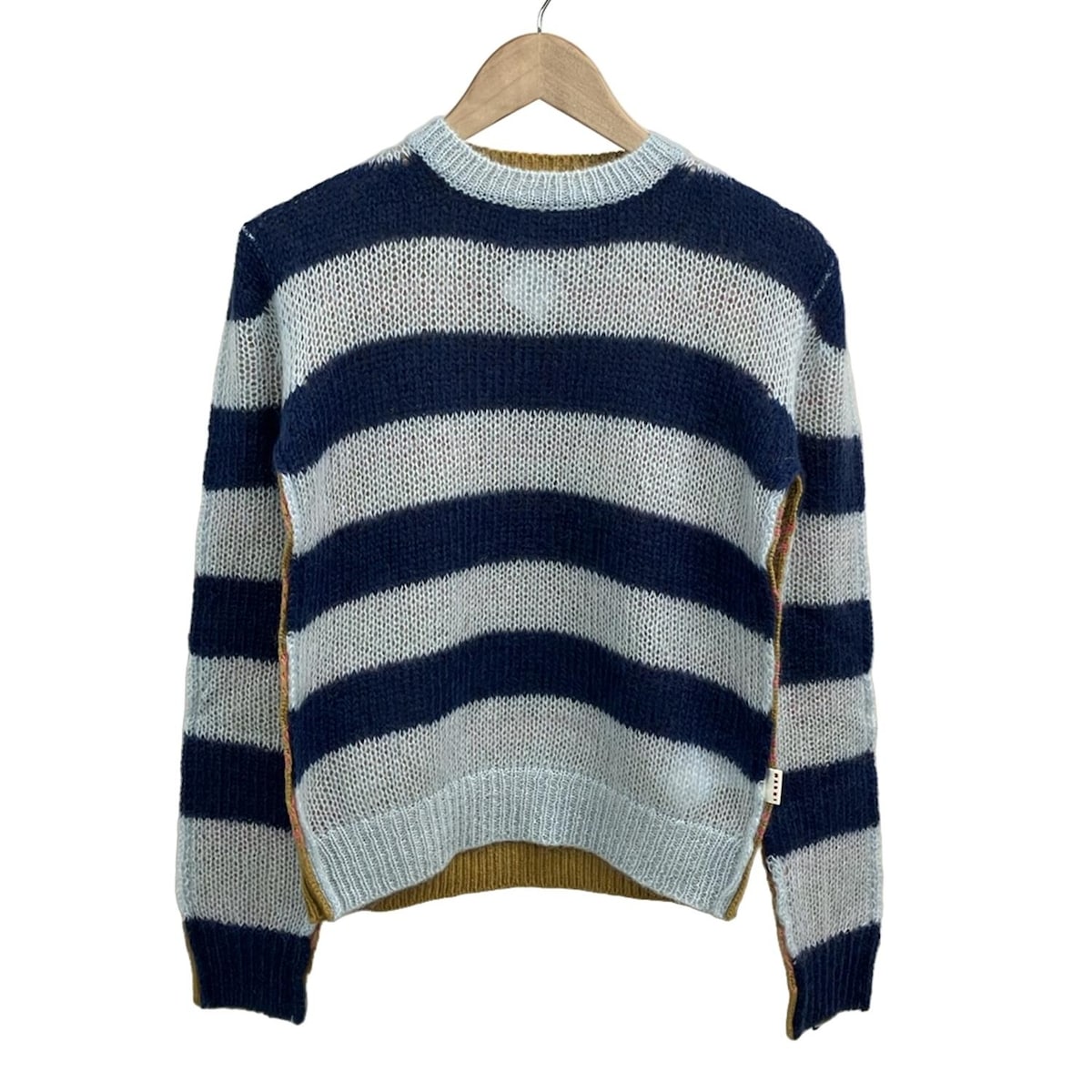楽天市場】マルニ (Marni) ボーダーセーター モヘア ブルーオレンジ