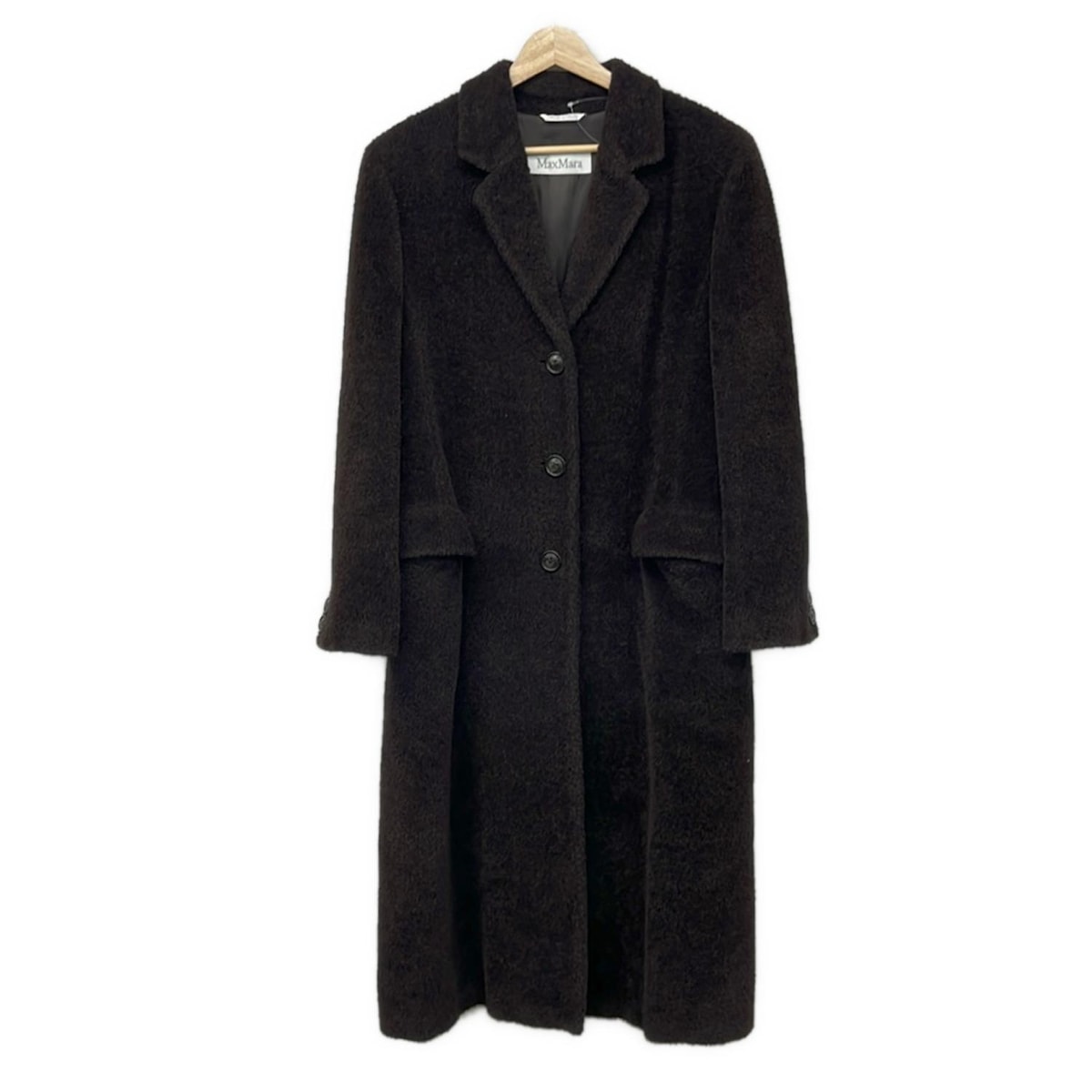 【中古】Max Mara(マックスマーラ) 厚地の外套 アルパカ/冬/長袖 うす暗い赤銅色