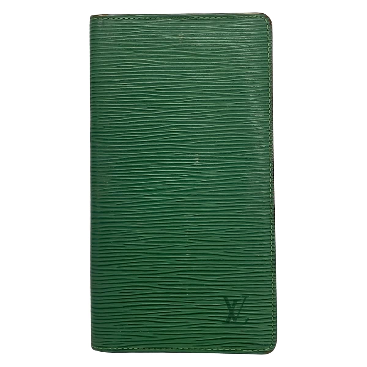 【中古】LOUIS VUITTON(ルイヴィトン) ポルトカルトクレディ円 札入れ ボルネオグリーン レザー｜ブランディア　店