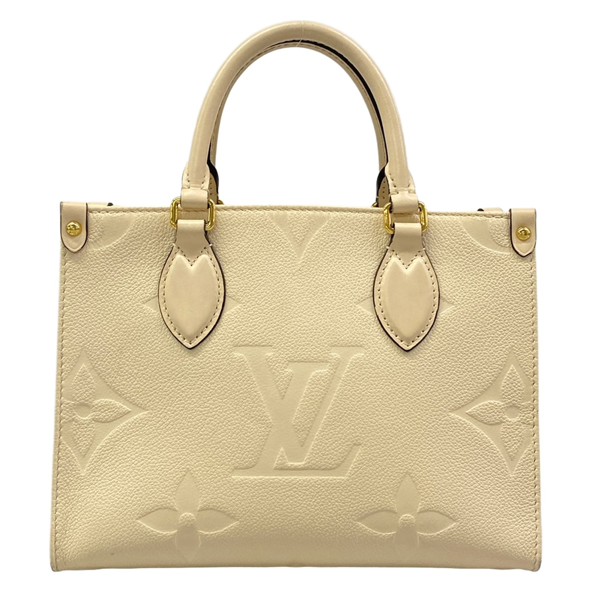 【新着】【中古】LOUIS VUITTON(ルイヴィトン) オンザゴーPM トートバッグ 怨み言 なめし革、牛皮